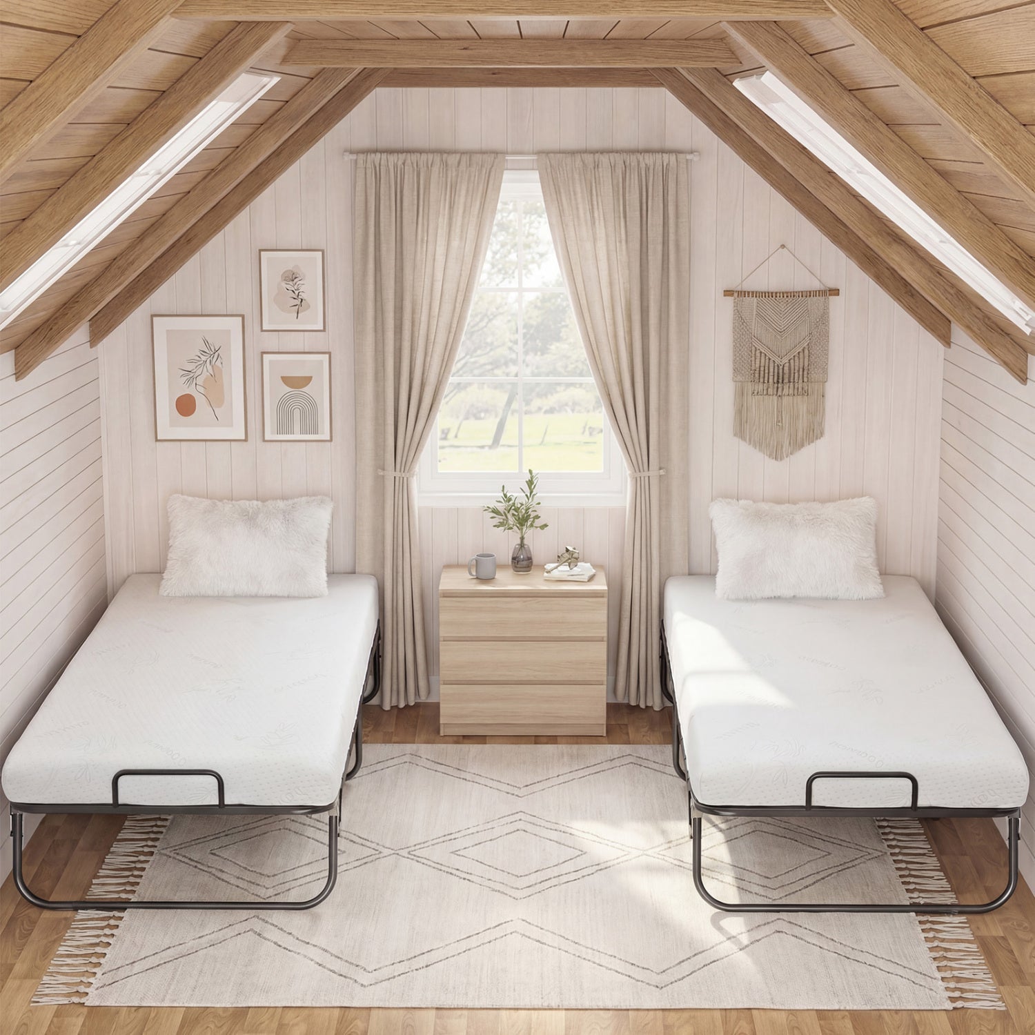 Twin Size Folding Bed with 5