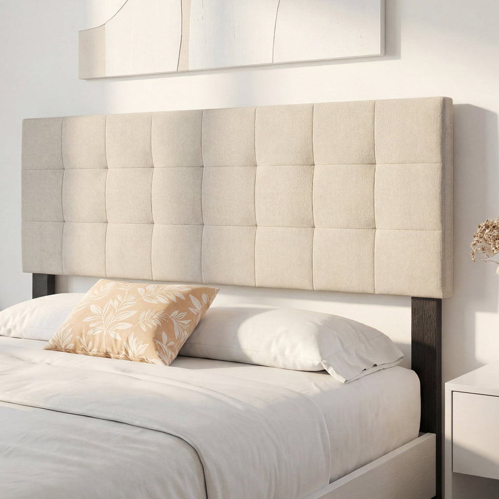 Upholstered Headboard Queen/Full Size with Adjustable Legs