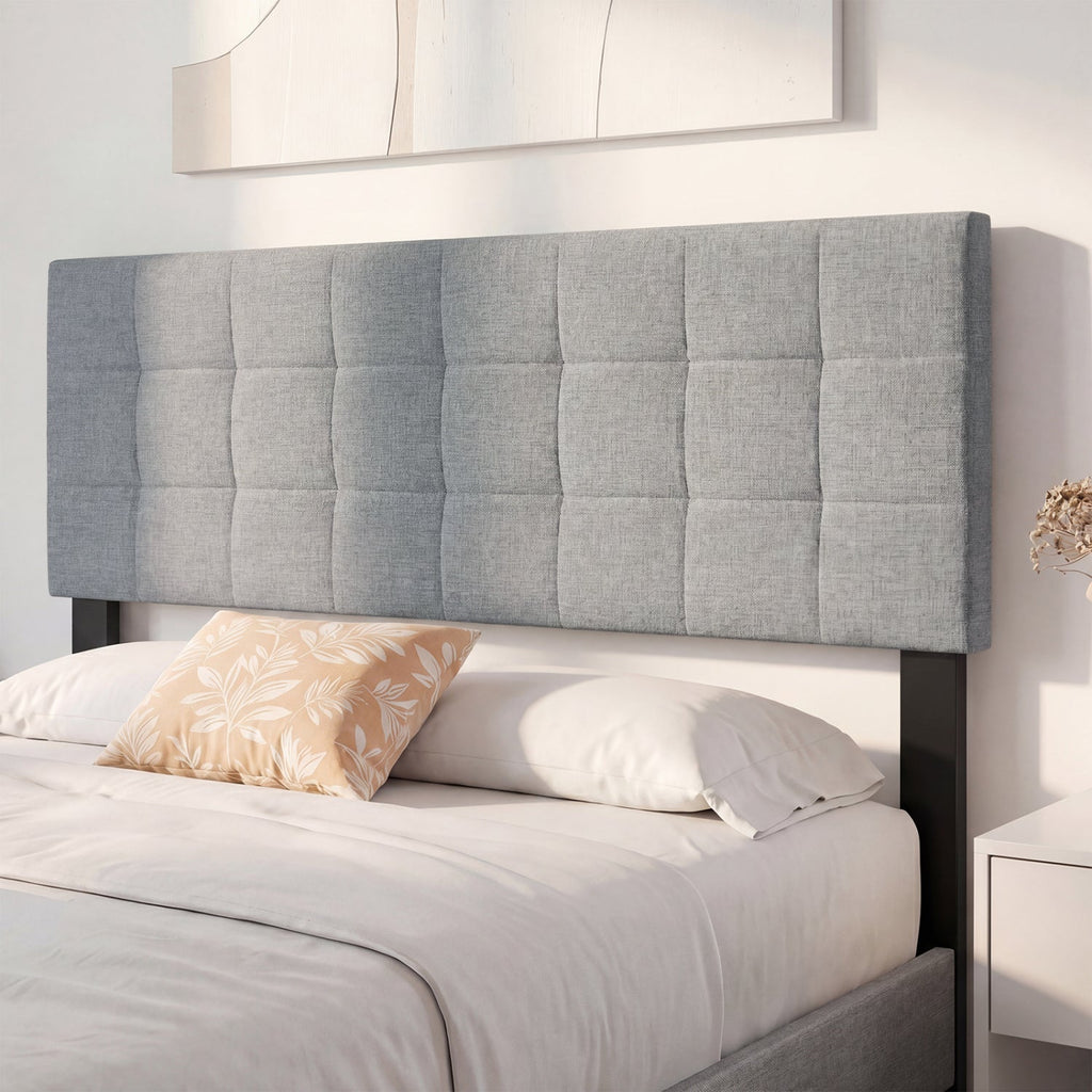 Upholstered Headboard Queen/Full Size with Adjustable Legs
