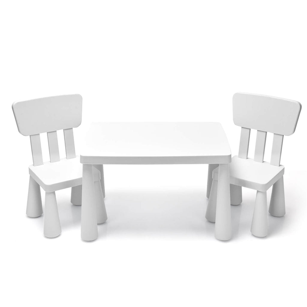 Outdoor Wooden Kids Picnic Table with Removable Umbrella and Cushions