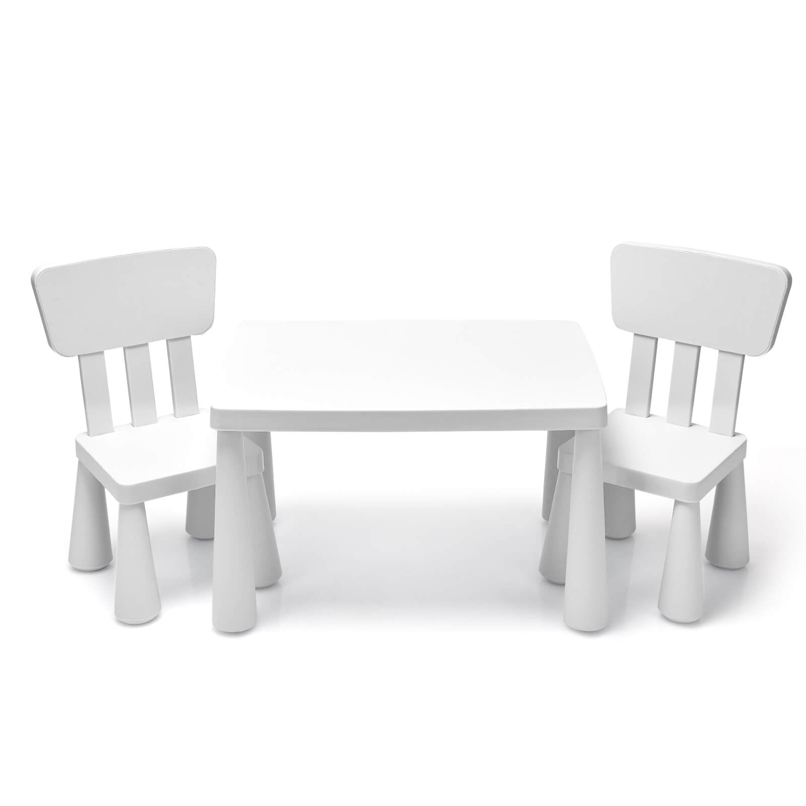 Outdoor Wooden Kids Picnic Table with Removable Umbrella and Cushions