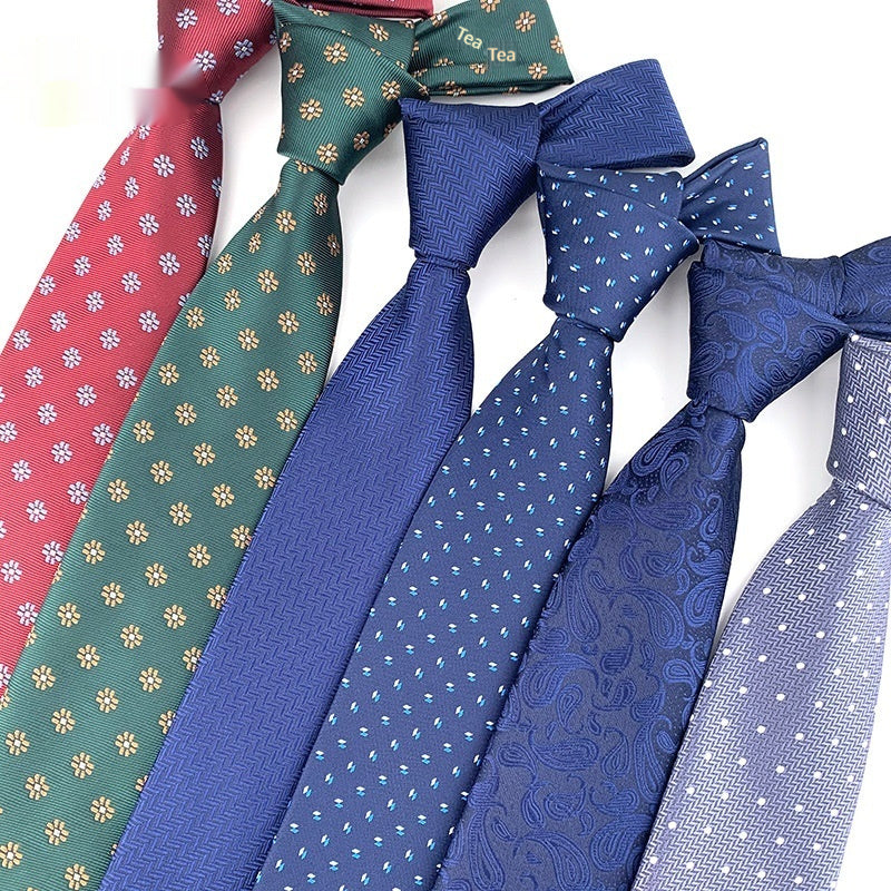 Mens Jacquard Woven Business-casual Tie