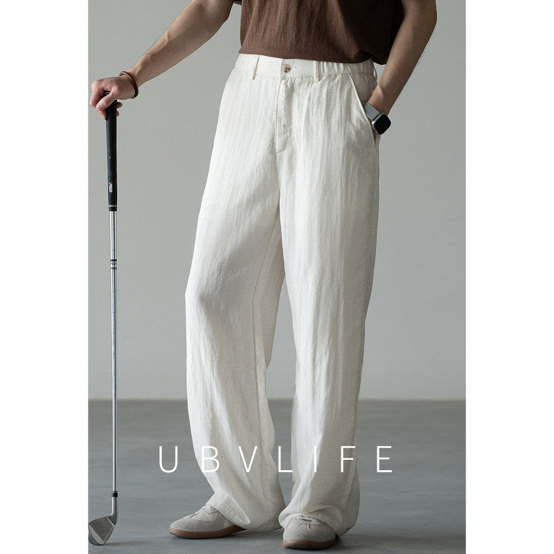 Breathable Textured Casual Pants For Men