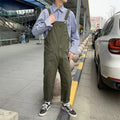 Men's Loose-Fit Stylish Multi-Pocket Jumpsuit With Suspender Straps