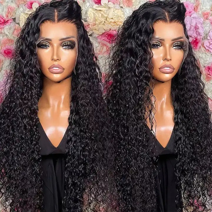 12a Water Wave Human Hair 13x4 Lace Front Wig