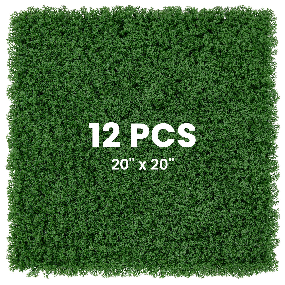 12 Pieces 20 x 20 inches Artificial Grass Wall Panels for Garden Yard Balcony