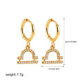 Zodiac Micro Paved Zircon Earrings