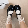 Black French Shallow Mouth Thick Sole Single Shoe For Women 2025 New Summer Dress Retro Height Increasing Thick Heel Mary Jane Shoes