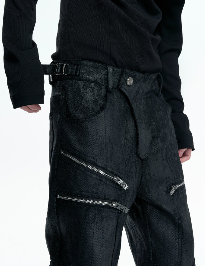 Cross-border Custom American High Street Wide Leg Jeans