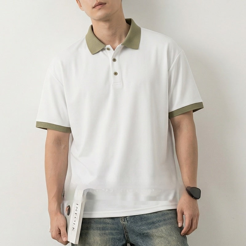 Ice-silk Cooling Casual Mens Polo Shirt