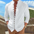 Retro Cotton-linen Casual Loose-fit Long-sleeve Shirt