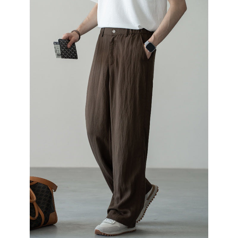 Breathable Textured Casual Pants For Men