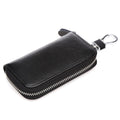 Men's Leather Zipper Multi-function Car Key Holder