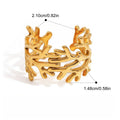 18k gold titanium steel ring