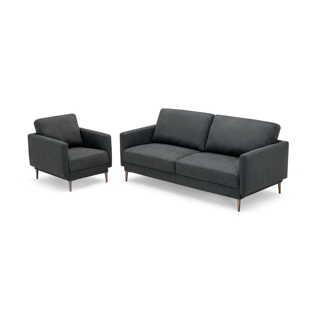 Modern Loveseat with Comfy Backrest Cushions