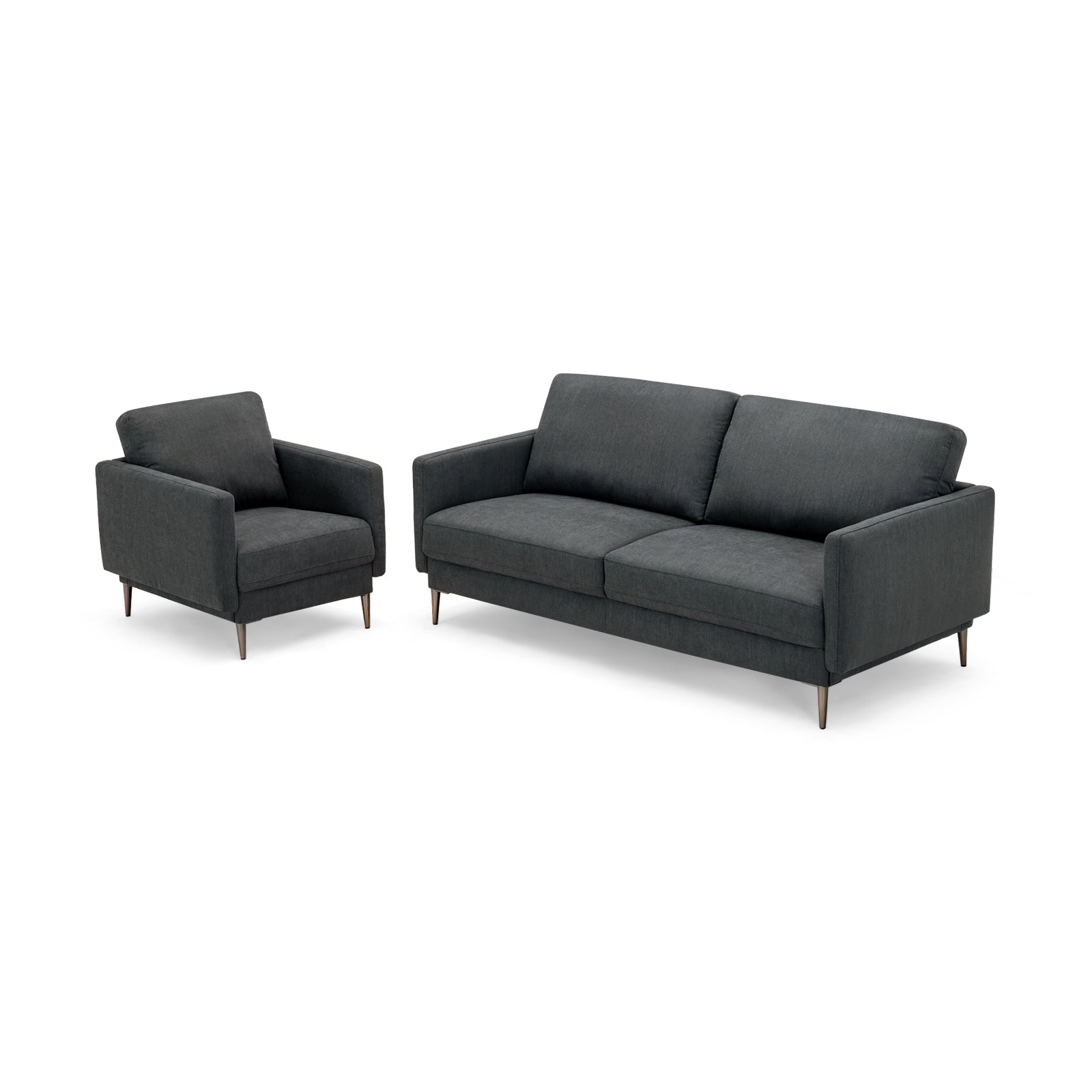 Modern Loveseat with Comfy Backrest Cushions