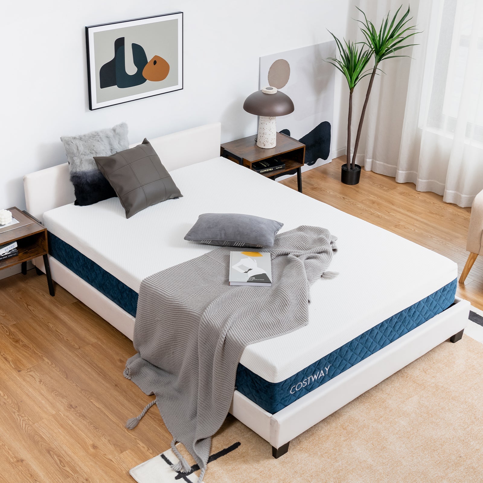 10 Inch Mattress with Jacquard Fabric Cover in a Box