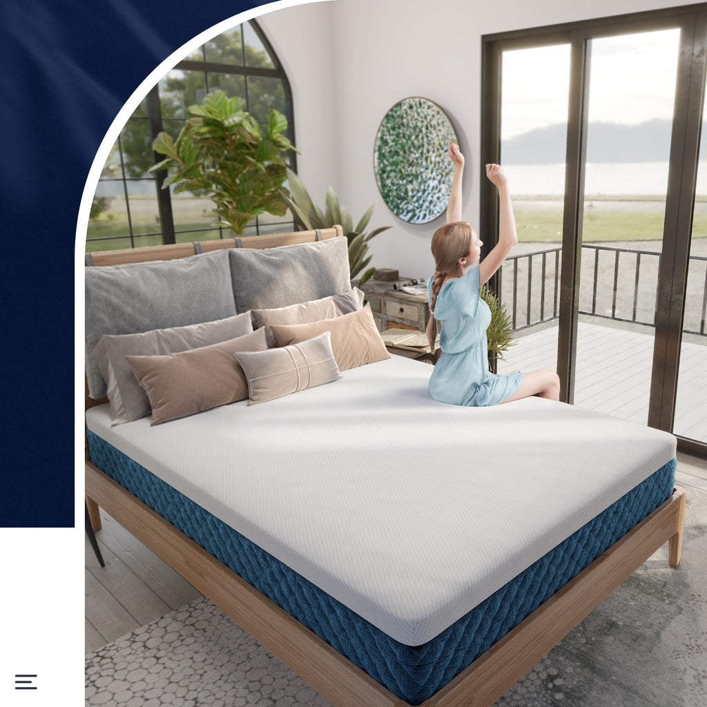 10 Inch Mattress with Jacquard Fabric Cover in a Box