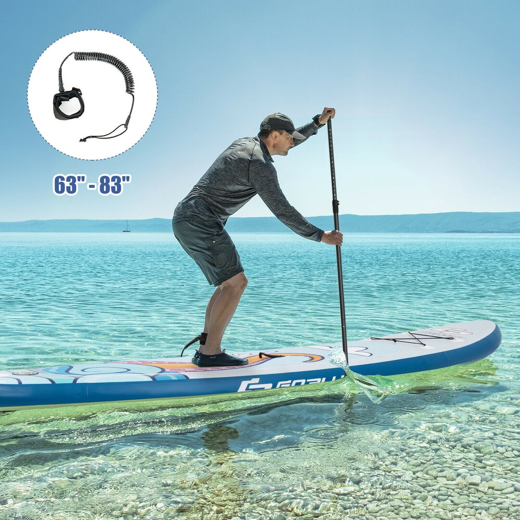 11 ft Inflatable Stand Up Paddle Board Surfboard with Aluminum Paddle Pump