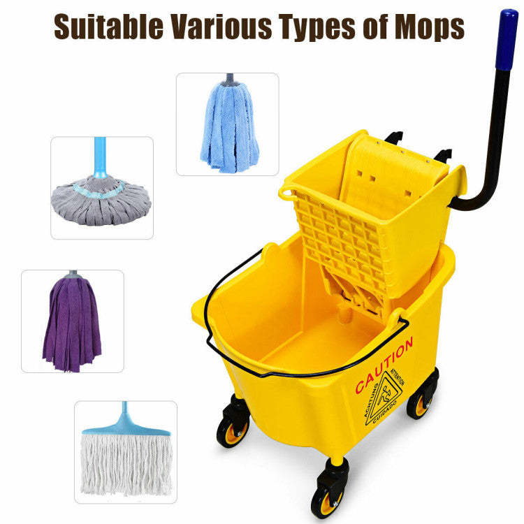 Press Wringer Commercial Mop Bucket