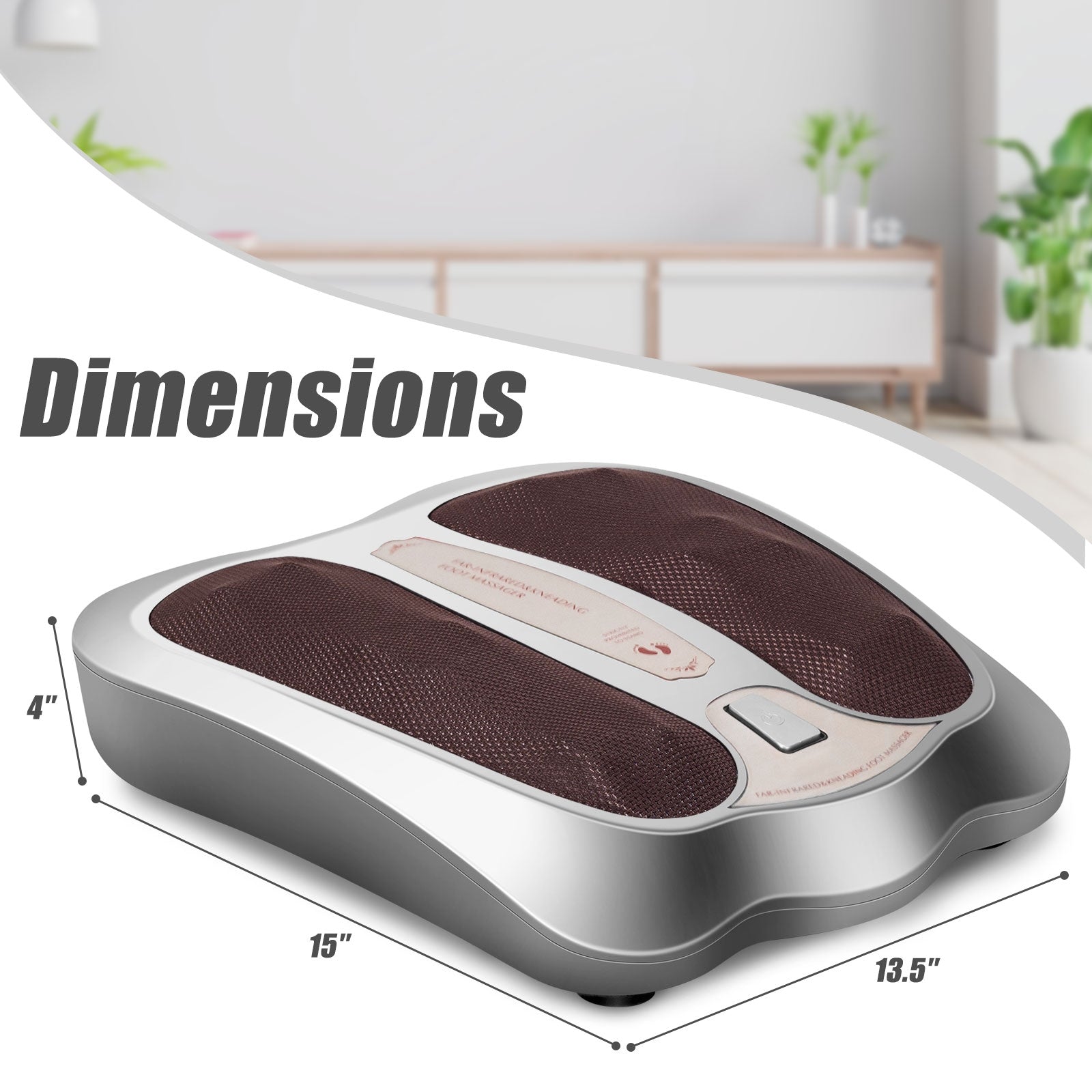 Shiatsu Heated Electric Kneading Foot and Back Massager