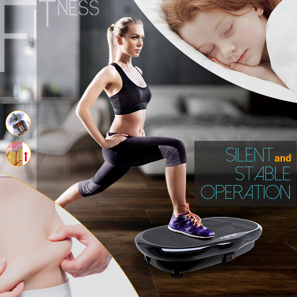 Mini Vibration Body Fitness Platform with Loop Bands