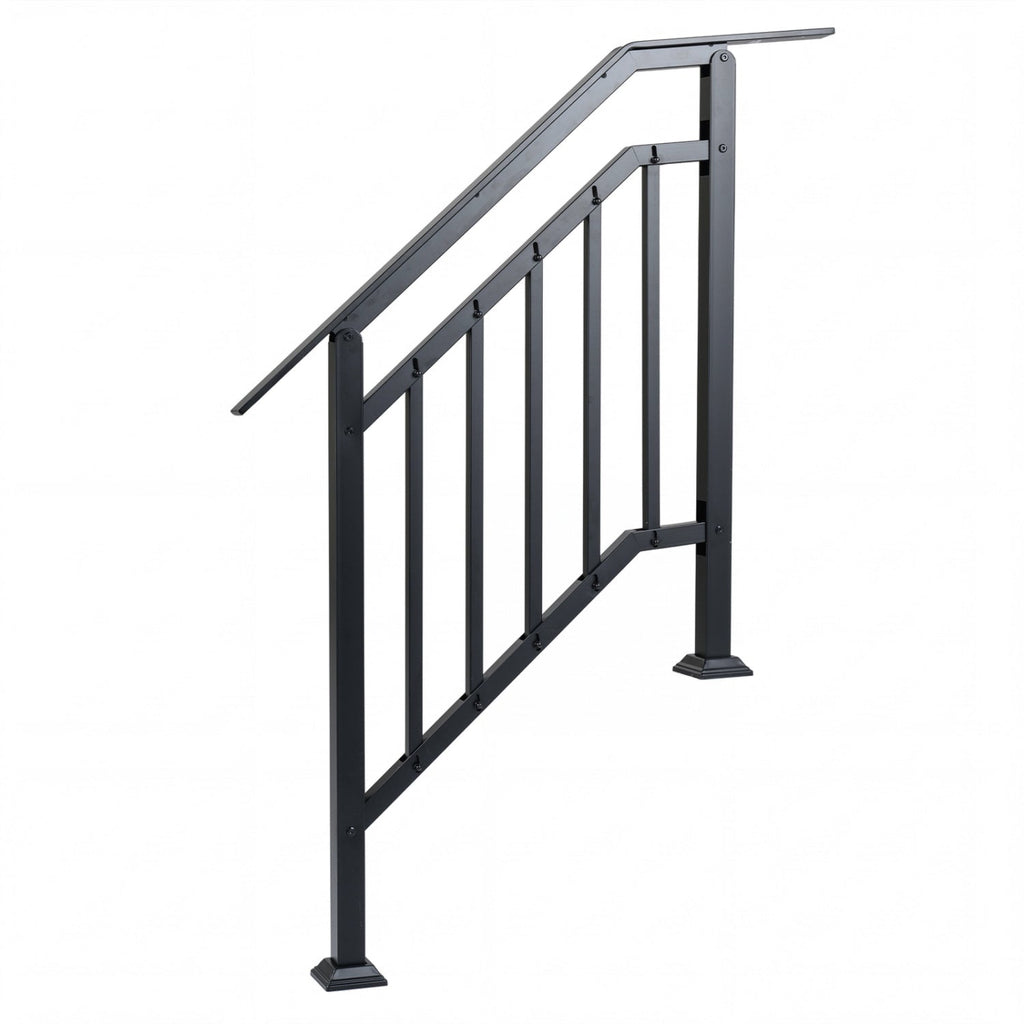 2 Pack Outdoor Handrails for Steps with Adjustable Angle