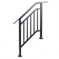 2 Pack Outdoor Handrails for Steps with Adjustable Angle